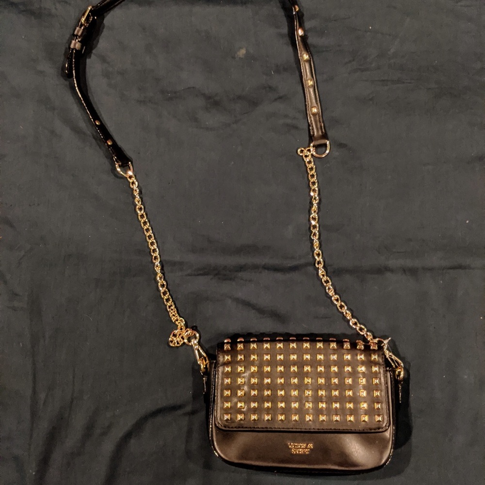 Black Victoria’s Secret gold studded purse